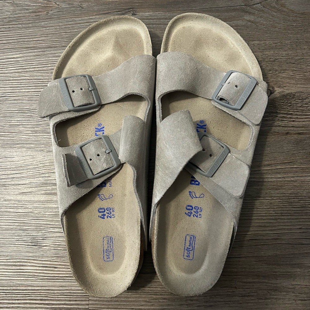 nearly new Suede Leather Arizona Birkenstock